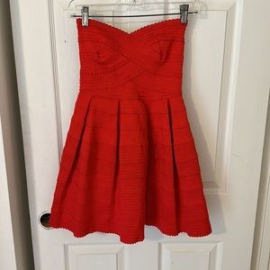 Little Red Strapless Dress